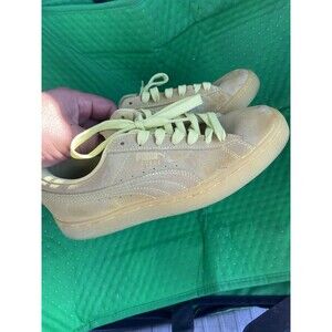 PUMA Suede Classic Translucent Lace Up  Womens Green Sneakers Casual Size 7 Gree